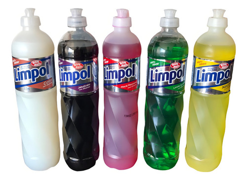 Detergente Liquido Limpol 500ml Coco Kit Com 24