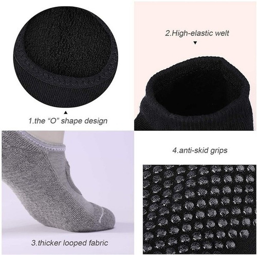 Imagen 7 de 7 de 2 Pares De Calcetines De Yoga, Antideslizantes, Pilates, Yog