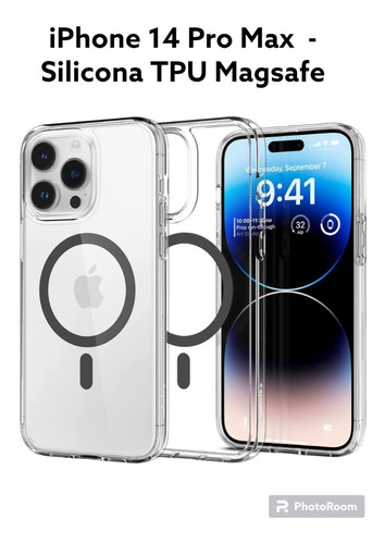 Funda Magnetica iPhone 14 Combo + Vidrio + Protector Lentes