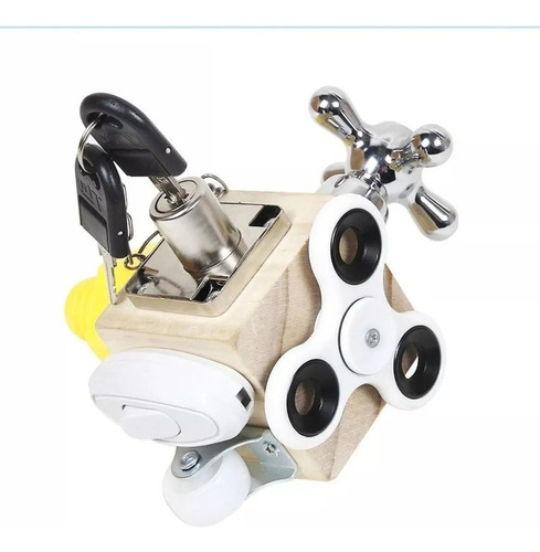 R Cubo Fidget Montessori Ocupado Por Juguetes Sensoriales