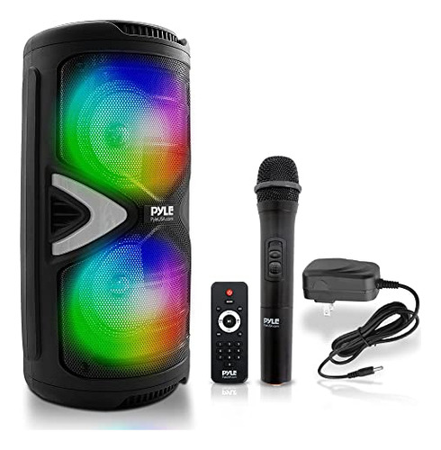 Altavoz Portátil Bluetooth Pyleusa 240w - Karaoke, Luces De