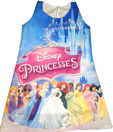 Vestido Para Niñas Tematicos De Las Princesas Disney - Rj