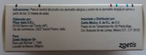 Apoquel Zoetis 3.6mg Caja Con 20 Tabs