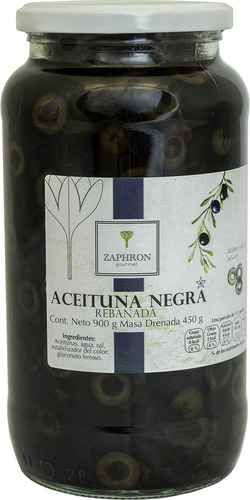 Zaphron Aceituna Negra Rebanada