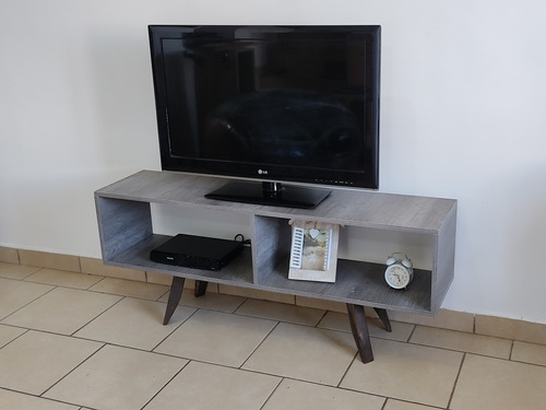 Mueble Mesa Para Tv Estilo Nórdico 120 Cm Melamina 