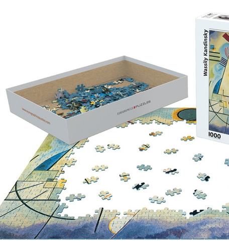 Imagen 2 de 4 de Rompecabezas Eurographics - Yellow Red Blue - 1000 Piezas