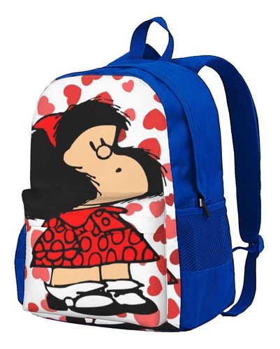 Mafalda Anime Plaid Mochila Para Mujer 3d Trend Children Sch