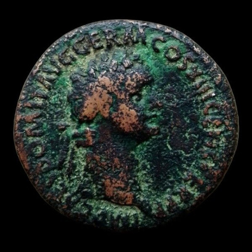 Moneda Imperio Romano: As De Bronce De Domiciano