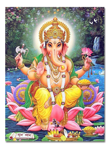 Poster Lámina Decorativa Ganesha Hinduismo Mod1