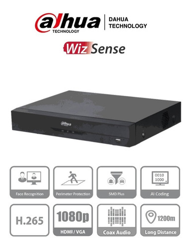 Dvr Pentahibrido 8 Canales Bnc 5mp Wizsense Audio Coaxitron