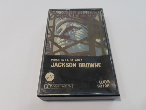 Vidas En La Balanza, Jackson Browne Casete 1986 Nacional Ex