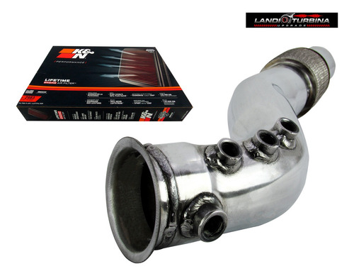 Downpipe 3 Polegadas Amarok 180cv + Filtro Esportivo K&n Ori