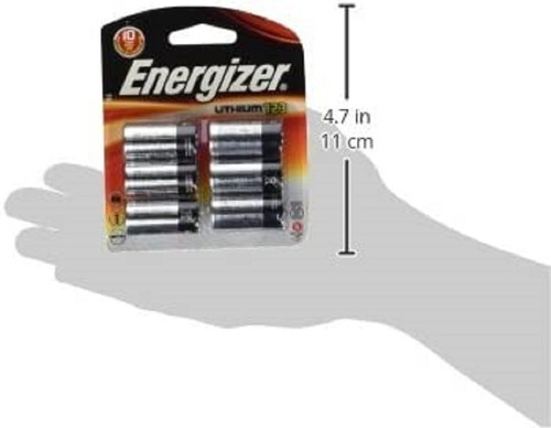 Imagen 2 de 2 de Pack 6 Pila 123 Energizer Cr123a Lithium De Litio 3v Batería