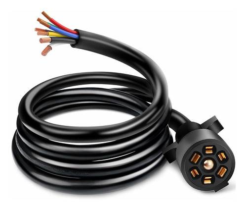 Nilight Cable Conector Reforzado De 7 Vías Para Trailer Con 