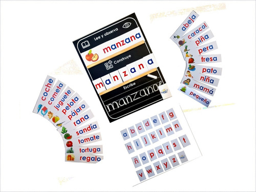 Abecedario Montessori Ingeniacrea Tablero Didáctico+tarjetas