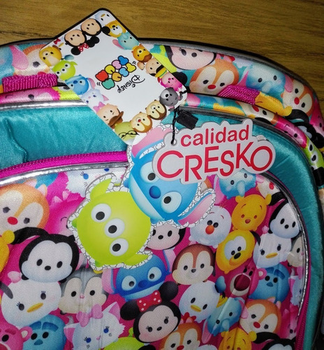Mochila Modelo Sport Disney Tsum 2 Comp Cresco 44 Cm