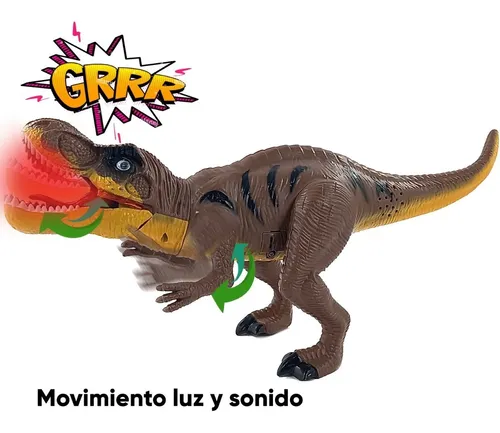 Dinosaurio T-rex Movimiento Luz Y Sonido Rugido Grande Dino Dinosaurio T-rex Movimiento Luz Y Sonido Rugido Grande Dino