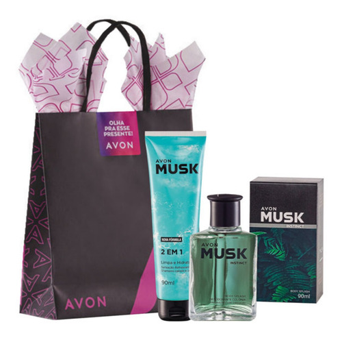 Presente Musk Instinct Splash Avon