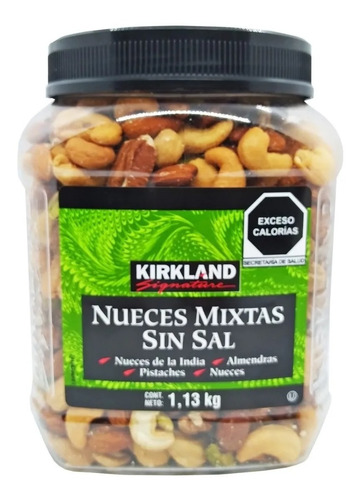Nueces Mixtas Sin Sal Kirkland Signature 1.13  Kg