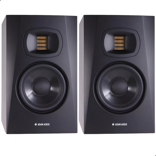 Par De Monitores Adam Audio T8v + Par De Cabos 3,05m
