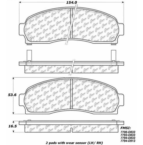 Pastillas Freno Delt Mercury Mountaineer 4.0 4.6 2002-2005