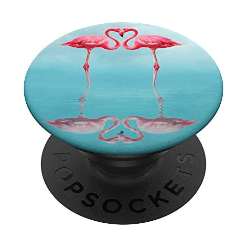 Cute Pink Flamingo Pop Socket Heart Art Popsockets 3rrvj