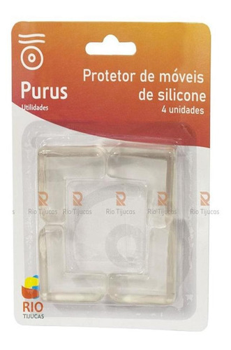 Kit 4 Protetor De Silicone Quina Canto Mesa Bebê Criança