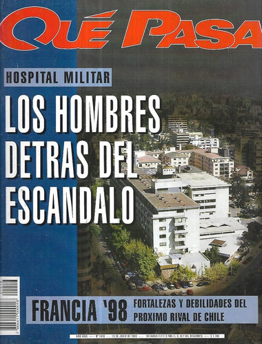 Revista Qué Pasa 1418 / 13 Junio 1998 / Hospital Militar Esc