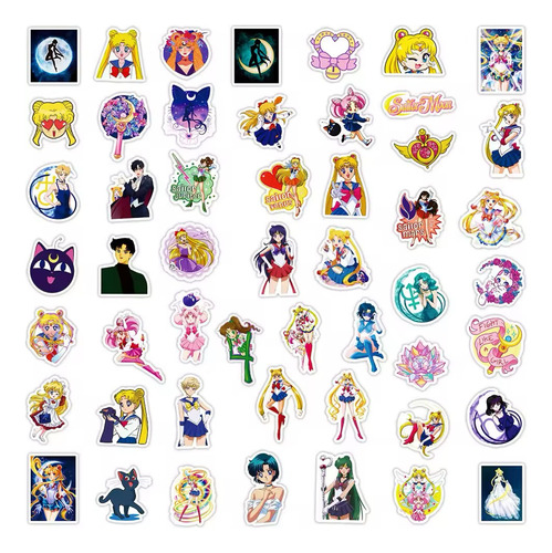 50 Stickers Sailor Moon