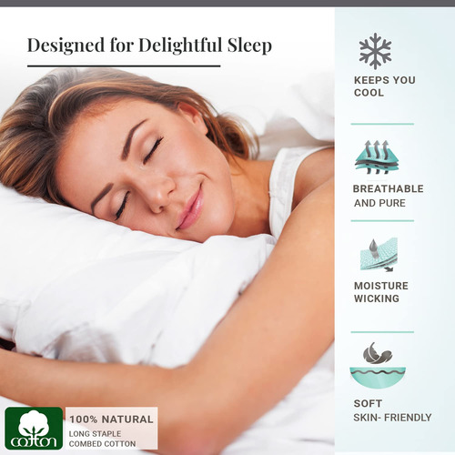Sábana Ajustable Pura 100% Algodón Pizuna Para Cama