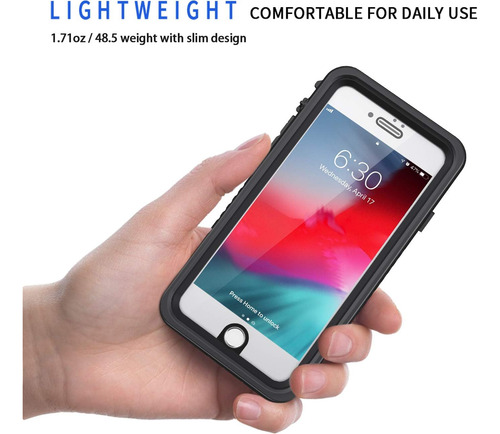 Estuche A Prueba De Agua Para iPhone SE 2020 Negro