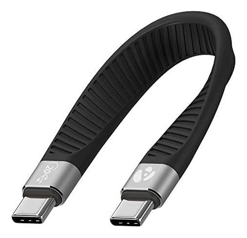 Cable Corto De Usb-c A Usb C De Afterplug [13 Cm Y 5 Pulgada