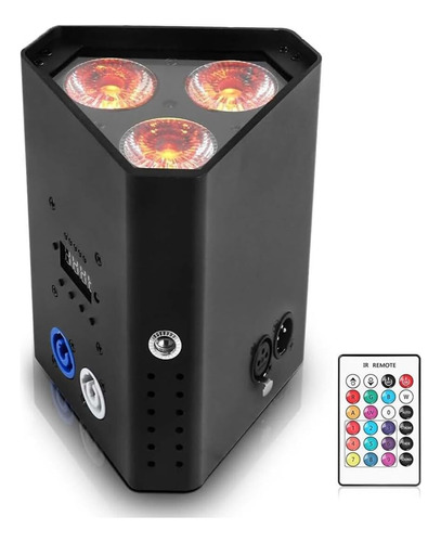 Luz Par Led 6 Em 1, Luzes De Palco Com Bateria De 4800 Mah