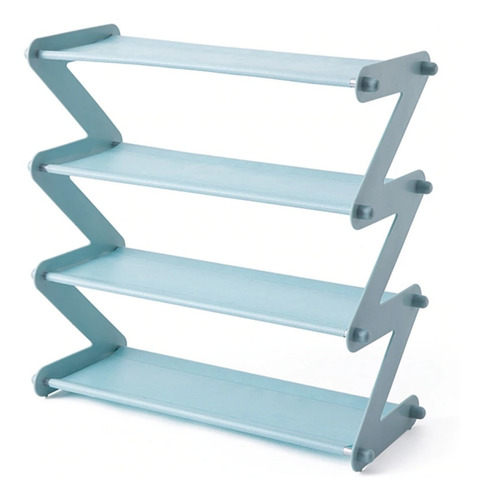 Imagen 2 de 9 de Zapatera Organizador Zapatos Rack Shoes 4 Niveles 8 Pares