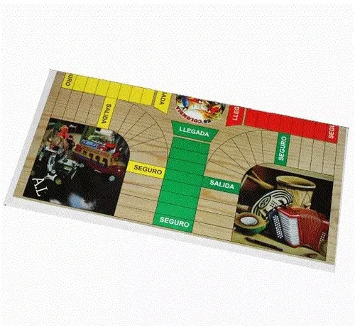Juego Parqués Doblar Doble Cara+dominó+bingo Juegos 3 En 1