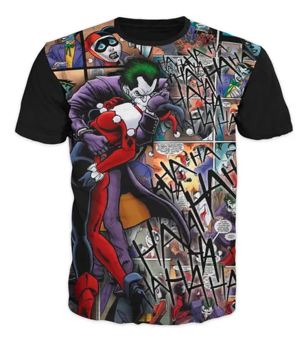 Camisas de harley quinn y joker hotsell