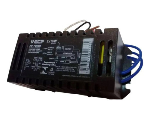 Reator Eletrônico 2x16w Bivolt T8 - Ecp