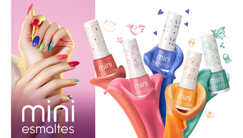 Renova | Kit Mini Esmalte Para Uñas Con 6 Esmaltes Cada Gama Color Gama 1