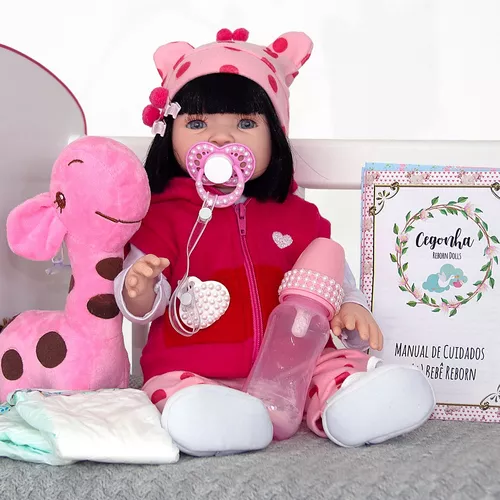 Boneca Bebe Reborn Menina Morena Barata 23 Acessorio De Luxo - Cegonha  Reborn Dolls - Boneca Reborn - Magazine Luiza