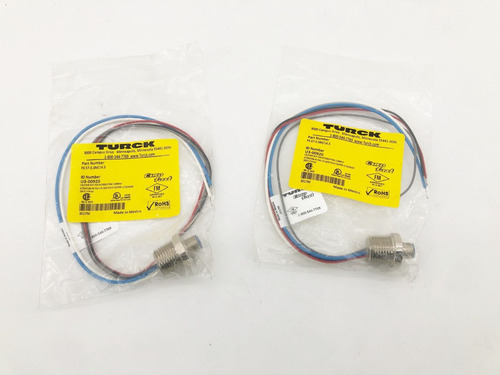 Lot Of 2 New Turck Fs 57-0.3m/14.5 Male Single End R Ccr
