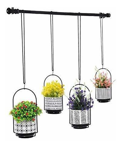 Jardineras Colgantes Para Ventana Con 4 Maceteros - Pared | 