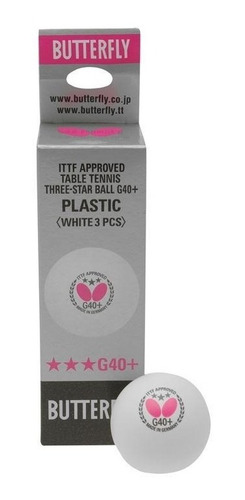 Kit de bolas de mariposa de plástico G40+ de 3 estrellas con tres