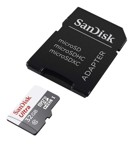 Imagem 1 de 5 de Cartão Micro Sd Sandisk Ultra Com Adaptador 32gb Classe 10