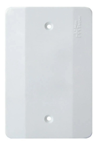 10 Placa Cega 4x2 Branca Mec-tronic Millenium Cor Branco
