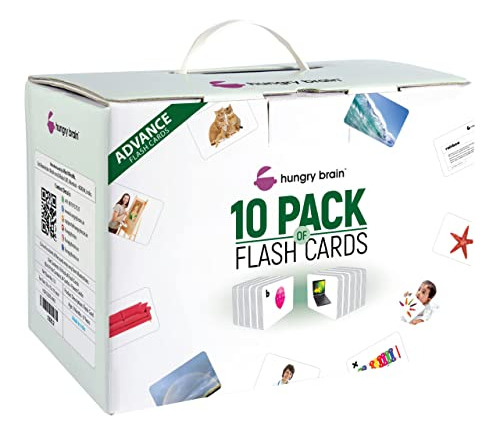 Hungry Brain Set Of 10 Advance Flash Cards Combo Pack For Ba