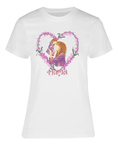 Playera Día De Las Madres Corazón Floral Regalo Para Mamá