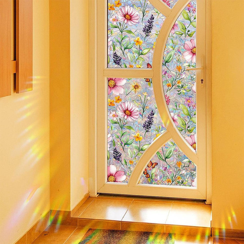 Ventana Rainbow Privacy Film Decoración De La 45cmx100cm