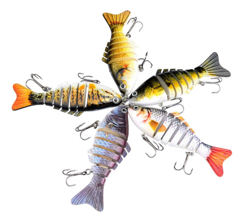 5 Piezas De Pescado Señuelos De Pesca Regalos De Agua Dulce