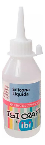 Silicona Liquida Pegamento Adhesivo Ibi Craft X 100 Ml Color Blanco