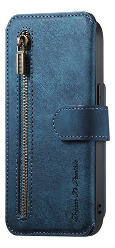 Funda De Piel Tipo Cartera Para Oppo C55/realme Neo7/realme Gt Master Edition, Funda Protectora Con Bolsillo Con Cremallera